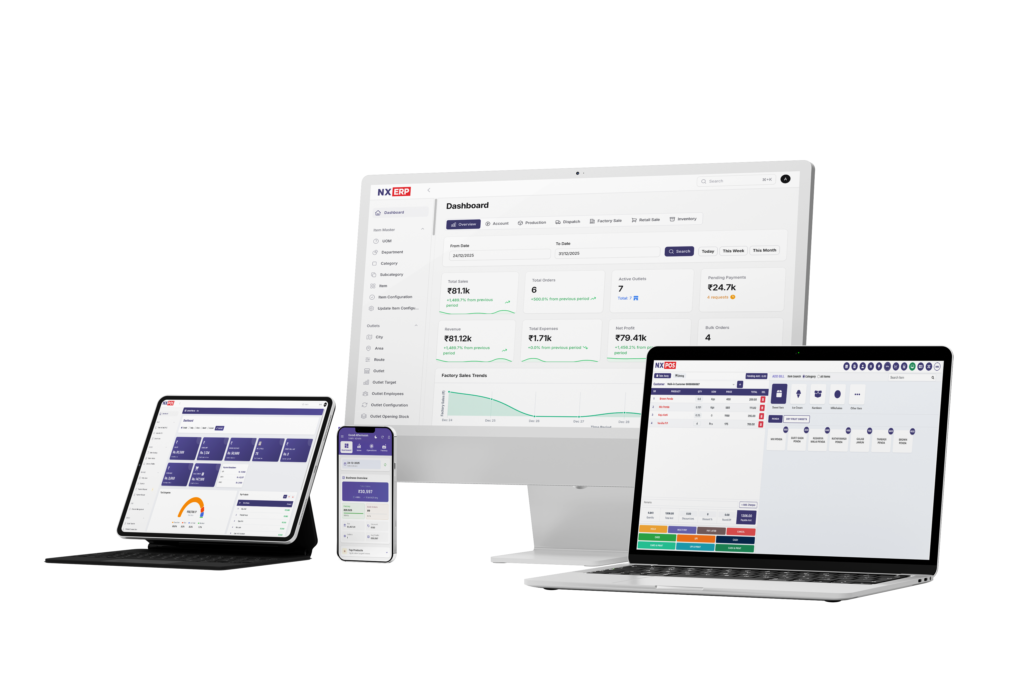 NX POS System - Complete Hardware & Software Ecosystem