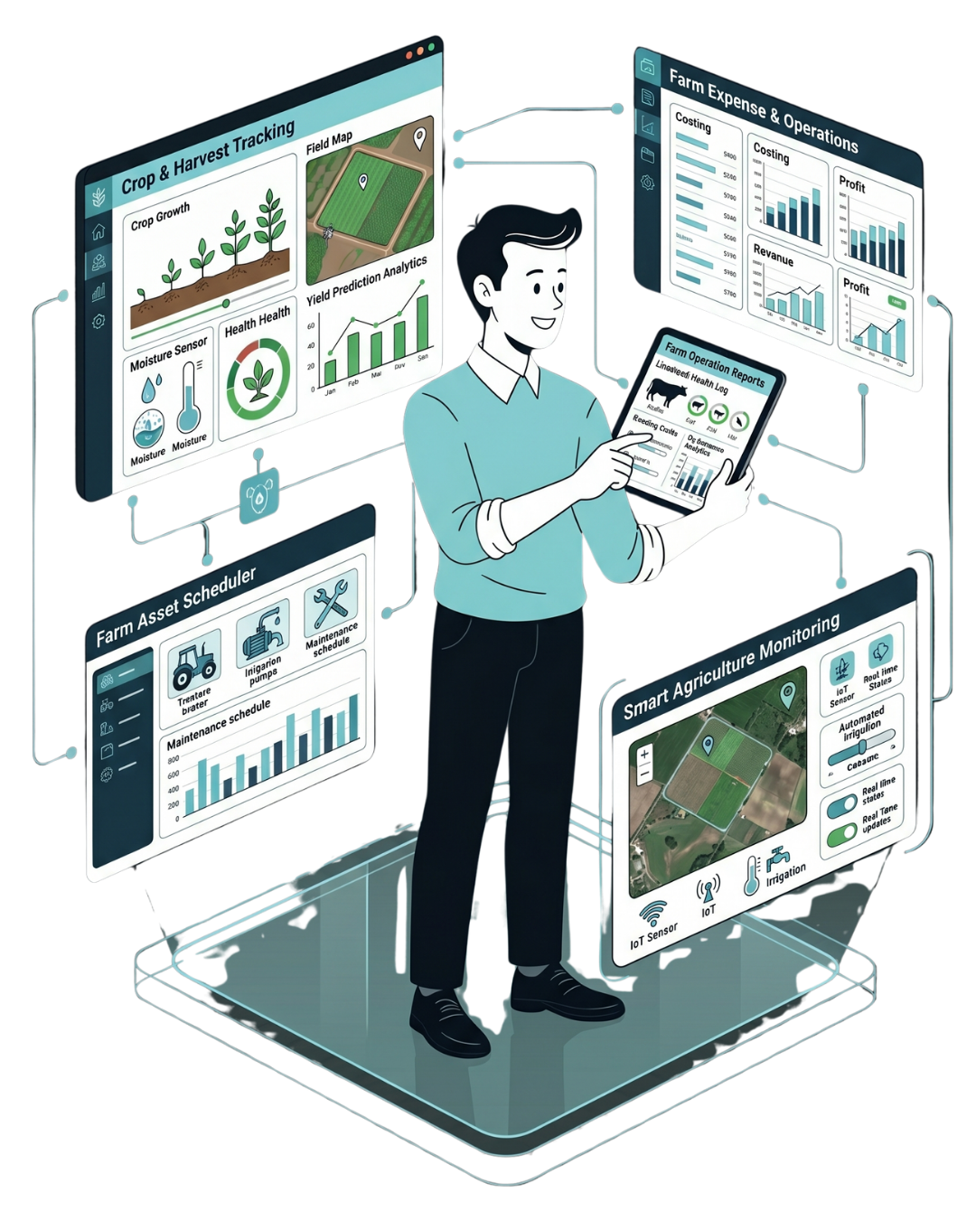 NX Agricultural and Farm Management Mockup